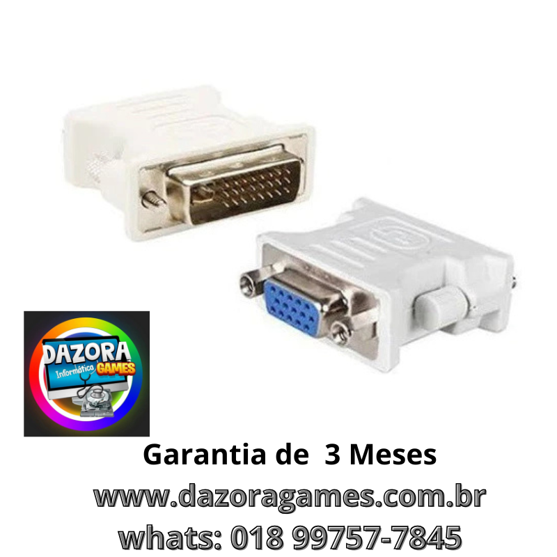 Adaptador Dvi I(24+5)macho/ Db15 Hd Vga Femea
