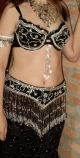Conjunto Preto prata -Luxo