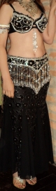 Conjunto Preto prata -Luxo