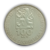 100 Coroas 1978 FC, Checoslov�quia - 75� Anivers�rio - Nascimento de Julius Fucik - Prata