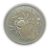 10 C�ntimos 1976 FC, Tuvalu