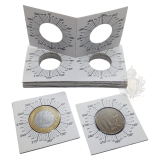 Coin Holder Autocolante com Medidor Angular - PACOTE COM 10 UNIDADES