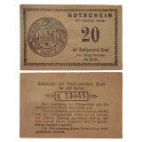 20 Hellers 1920 SOB, �ustria - Munic�pio de Ciudad de Grein (Estado federado de Alta �ustria)