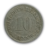 10 Pfennig 1900 FC, Imp�rio Alem�o 