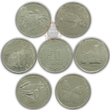 Costa Rica – Série Fauna dos Ecossistemas – 6 Moedas FC de 50 Colones