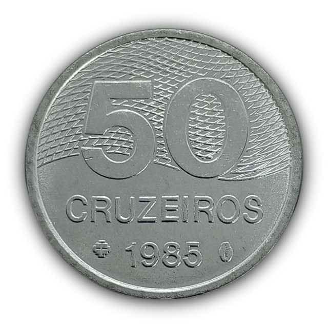 50 Cruzeiros 1985 FC, Brasil 