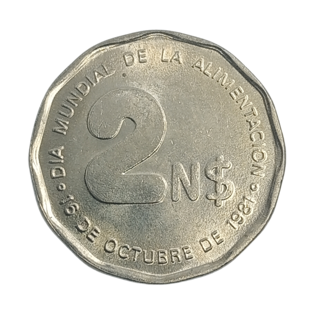 2 Pesos Novos 1981 FC Uruguai - FAO