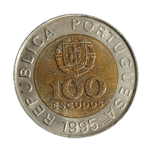 100 Escudos 1995 Soberba Portugal Bimet�lica - FAO