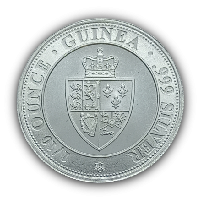 10 Pence 2020 FC, Santa Helena - Spade Guinea (Prata)