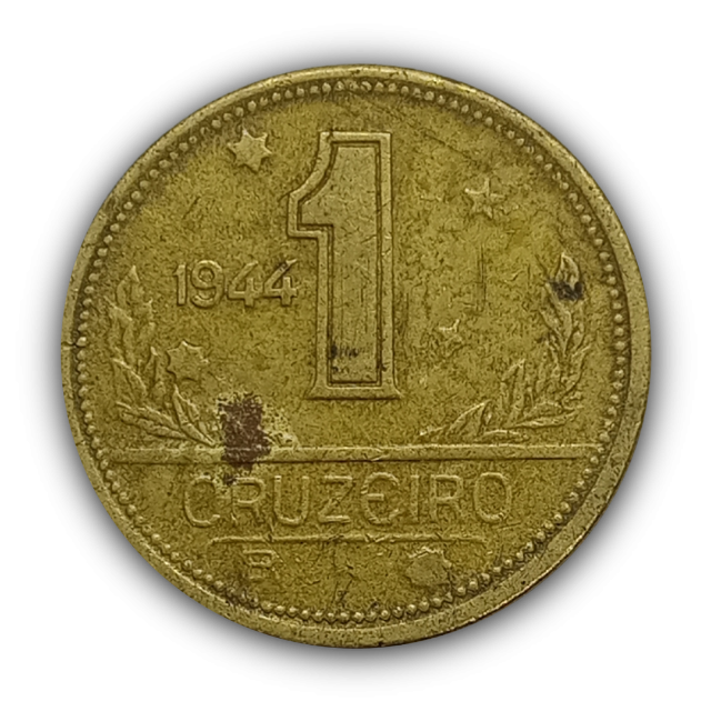 1 Cruzeiro 1944 MBC, Brasil - (Sem sigla WT no anverso)