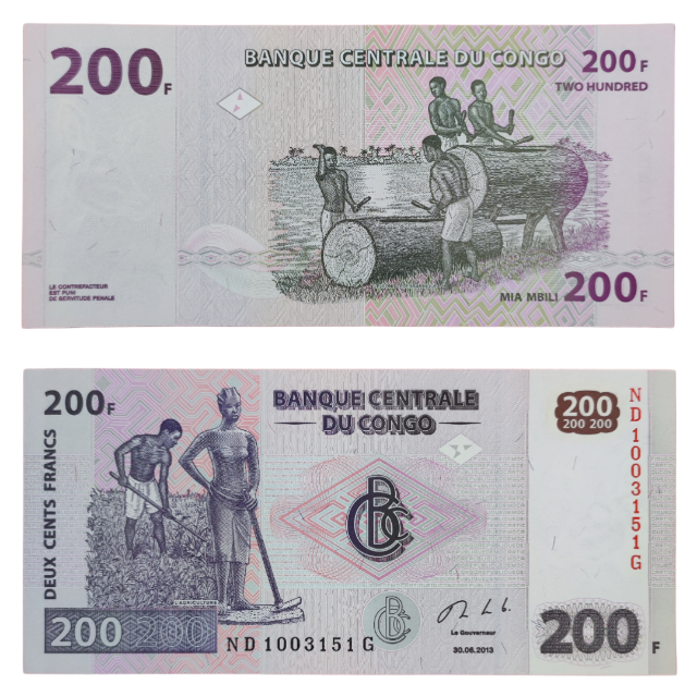 200 Francos 2013 FE, Congo (RDC)