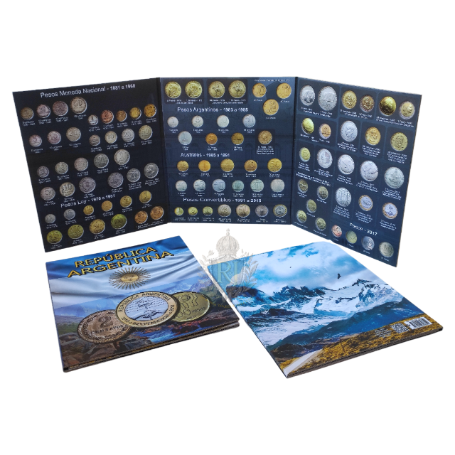 �lbum Para Moedas Rep�blica da Argentina (1881 - 2023)