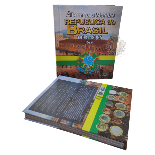 Álbum Para Moedas da República do Brasil - Padrão Real (1994 a 2025)