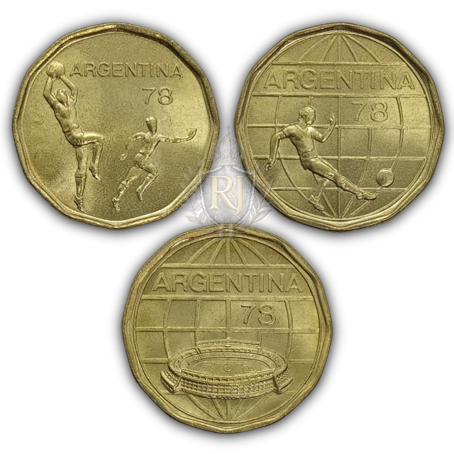 Conjunto: 3 Moedas FC, Copa do Mundo FIFA 1978 - Argentina