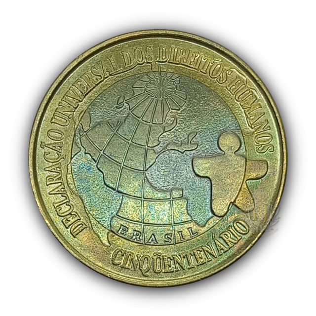 1 Real 1998 SOB/FC, Brasil - 50� Anivers�rio da Declara��o dos Direitos Humanos