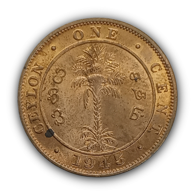 1 Cêntimo 1945 FC, Ceilão 