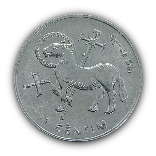 1 C�ntimo 2002 FC, Andorra - Cordeiro de Deus