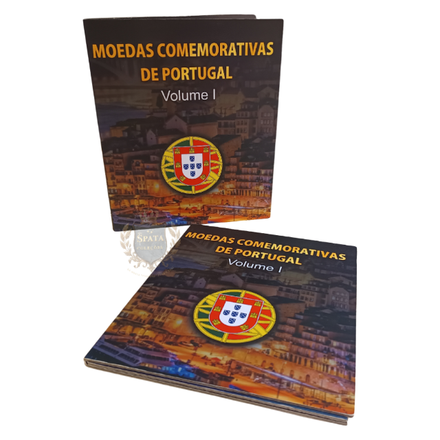 Álbum Semi-Novo para Moedas Comemorativas de Portugal (Apresenta Detalhes)