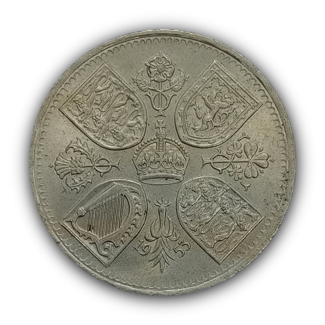 5 Shillings 1953 MBC/SOB, Reino Unido - Coroação da Rainha Isabel II