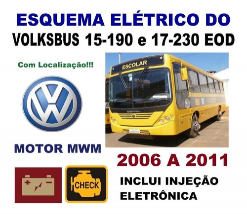 Vw �nibus 15-190 17-230 Mwm 2006/11 Esquema El�trico Geral
