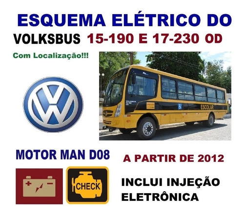 Vw �nibus 15-190 17-230 D08 2012  Esquema El�trico + Inje��o