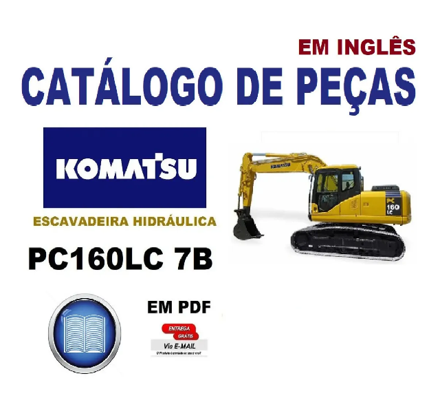 Catlogo De Peas Komatsu PC 160 LC-7B (em Ingls)