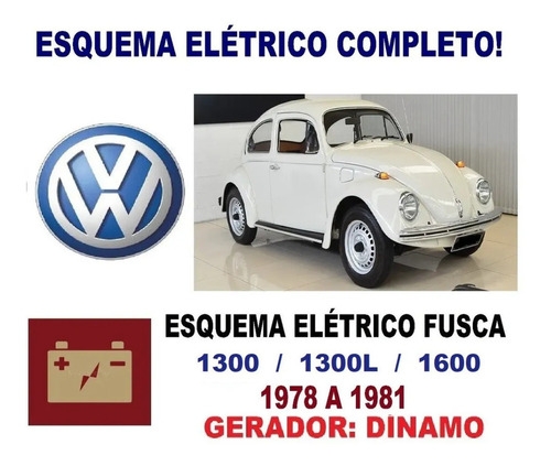 Vw Fusca 1300 - 1978 A 1981  Esquema El�trico