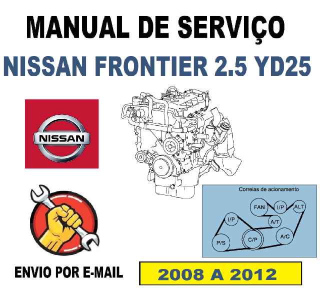 Manual De Servio Reparo Motor Nissan Frontier YD25 2.5 (2008 a 2012) 