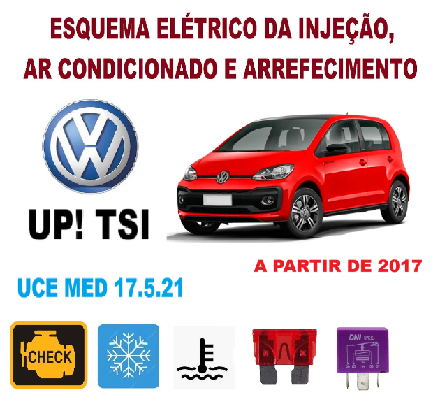 Esquema Eltrico da Injeo, Ar e Arref. UP! TSI (A partir de 2017) UCE MED 17.5.21
