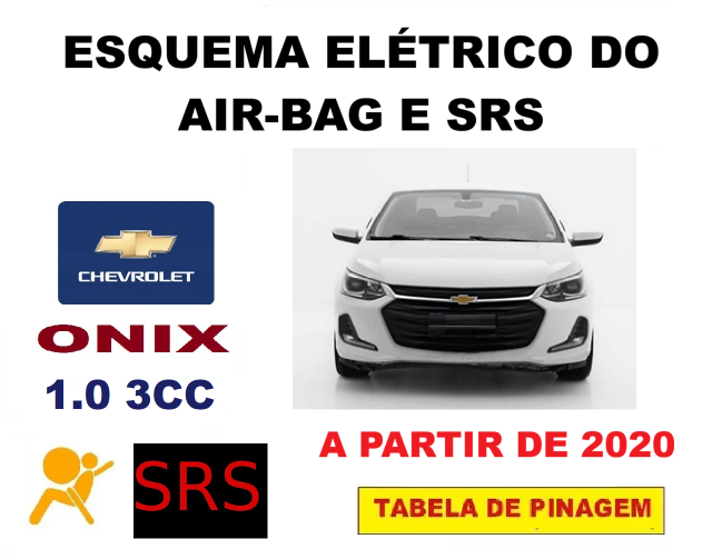 Esquema El�trico do Air-Bag / SRS Onix  1.0 12V (2020....)   