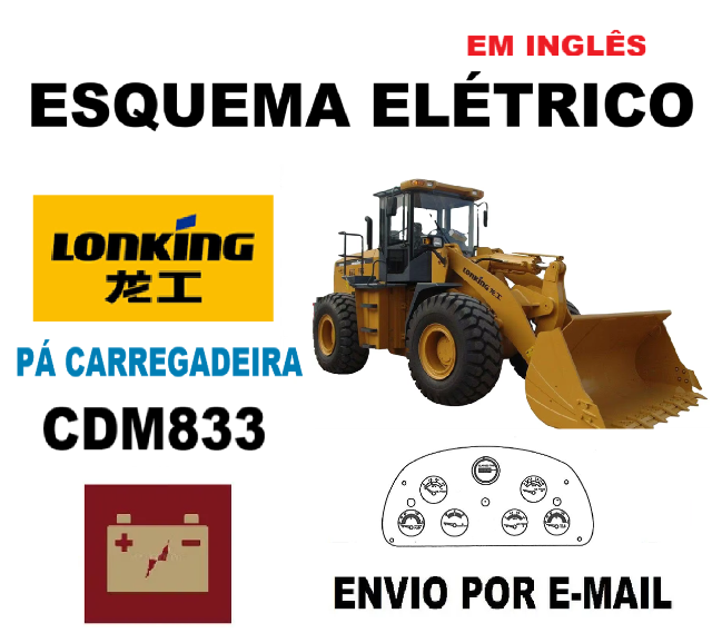 Esquema El�trico P� Carregadeira Lonking CDM 833 (Ingl�s) 