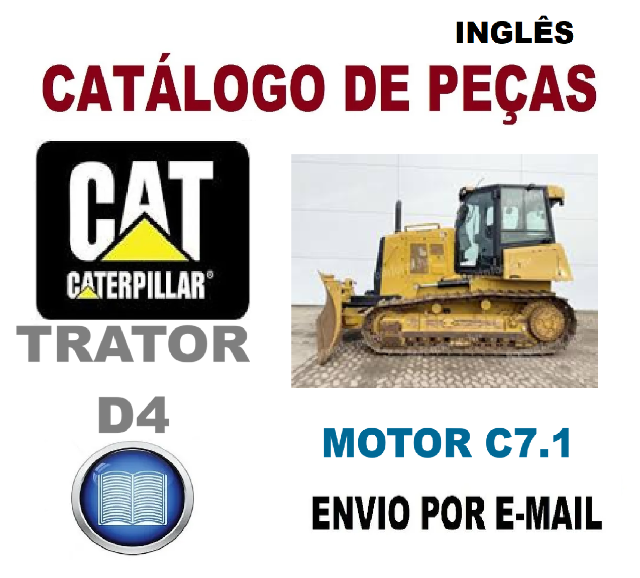Cat�logo De Pe�as Caterpillar Trator de Esteira D4 (Ingl�s)  