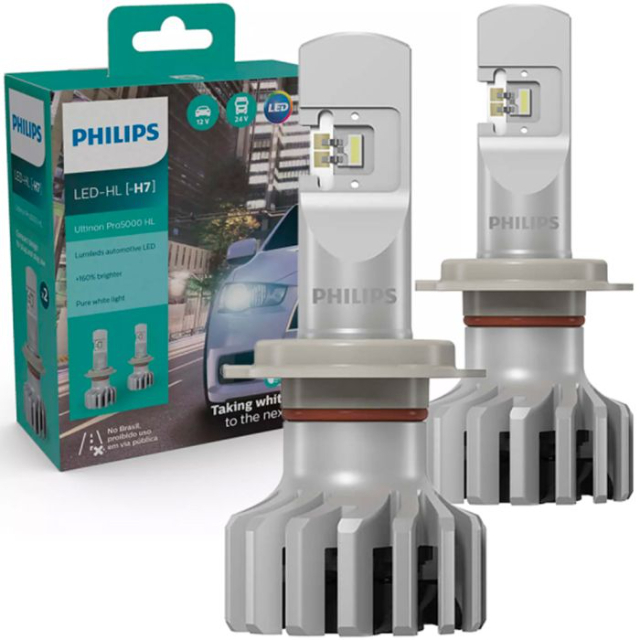 Lmpada Led H7 Philips Ultinon Pro5100 6000k Branco