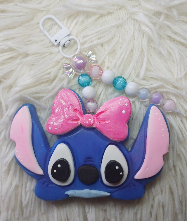 Chaveiro Stitch em Biscuit