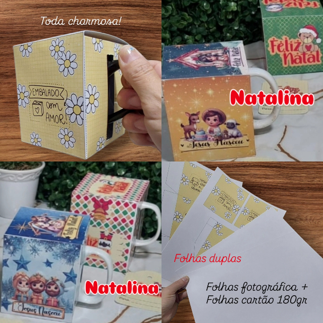 Caixa Caneca Estampa Natal