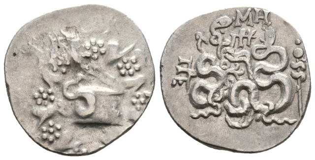 MSIA. Prgamo. (Cerca de 166-67 aC). AR Tetradrachm. Padro cistofrico. 12,58g 25,9m L192 