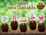 Dia Dos Namorados Amor Love 50 Topper Tags Para Cupcake Doce