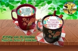 20 Papel Arroz Redondo P/ Drinks 5cm Festa Junina Quento M1