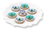 35 Papel De Arroz P/ Biscoito Feliz Natal Cartoon Desenhos
