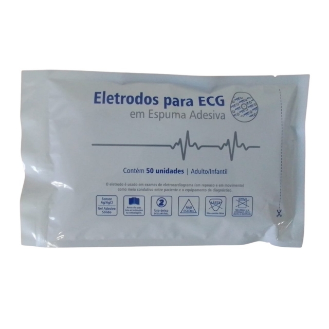 ELETRODO DESC P/ ECG ADUL/INF PCT COM 500 UNDS