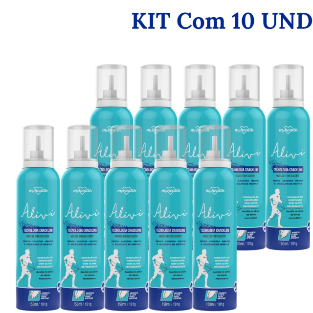 MOUSSE EFERVESCENTE 150ML KIT C/ 10 UND