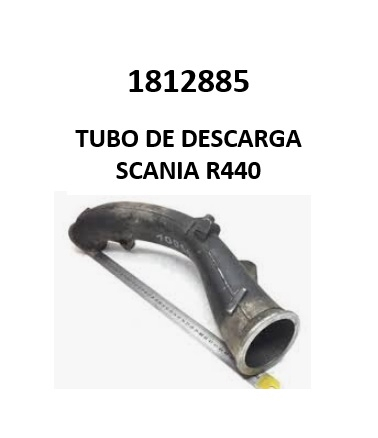 1812885 TUBO DE DESCARGA SCANIA R440