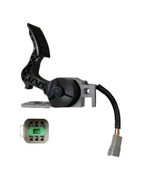  71PEA585C PEDAL VOLVO ACELERADOR COMPLETO SENSOR CINZA 5 PINOS MODERNO FH FM NH - 84557585 82627975 