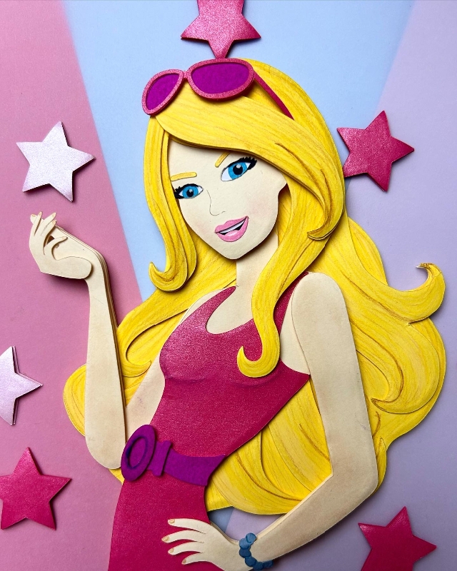Arquivo Digital Topo de Bolo Princesa Barbie