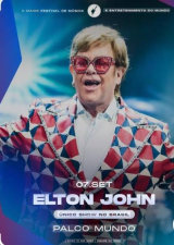 Rock in Rio Brasil 2026 - Pista Comum Gramado 07/09 ELTON JOHN - GILBERTO GIL -