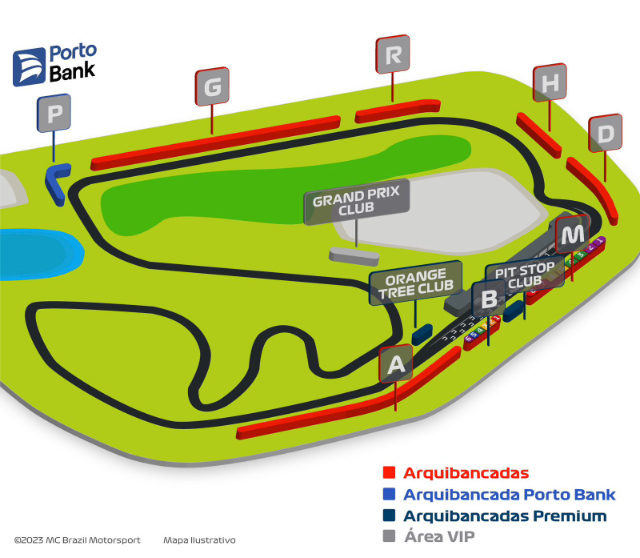 Fórmula 1 GP Brasil 2024 - Setor P - 3 DIAS por R$3.500,00