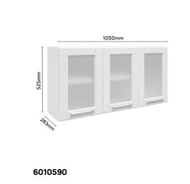 ARMARIO TRIPLO METROS ALTURA 53 CM LARGURA 1,05 METROS PROFUNDIDADE 28 CM MULTIPLA VIDRO PAREDE BERTOLINI 