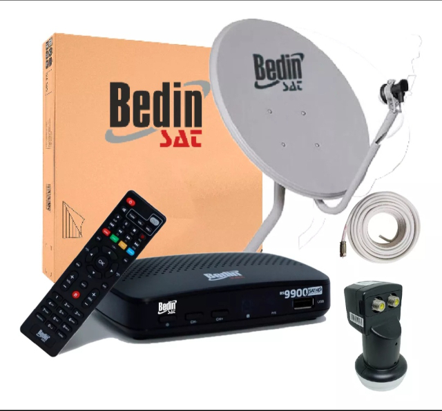 ANTENA PARABLICA PARA MAIS 80 CANAIS KIT COMPLETO BEDIN SAT 