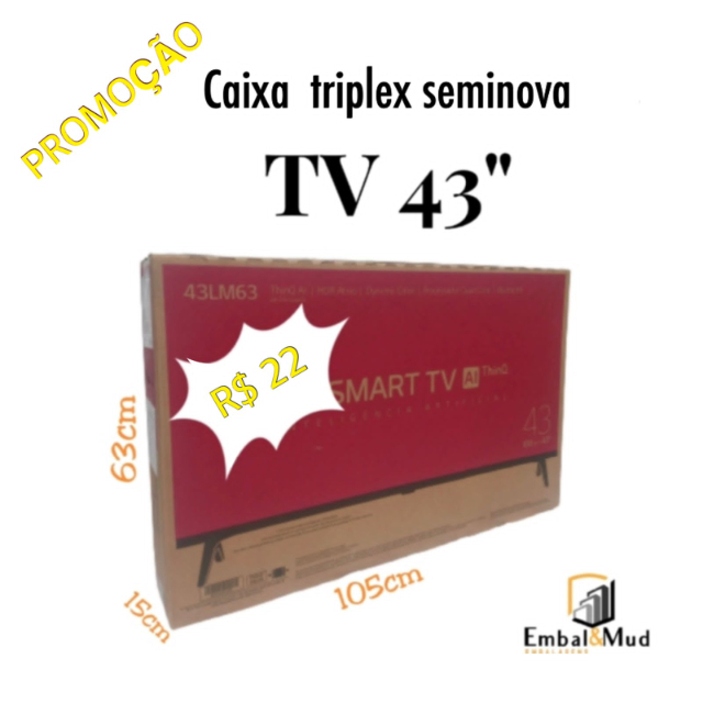 Caixa de TV de 43