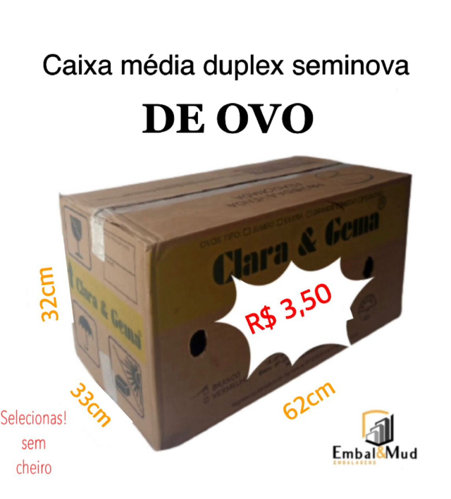 Caixa mdia DE OVO DUPLEX